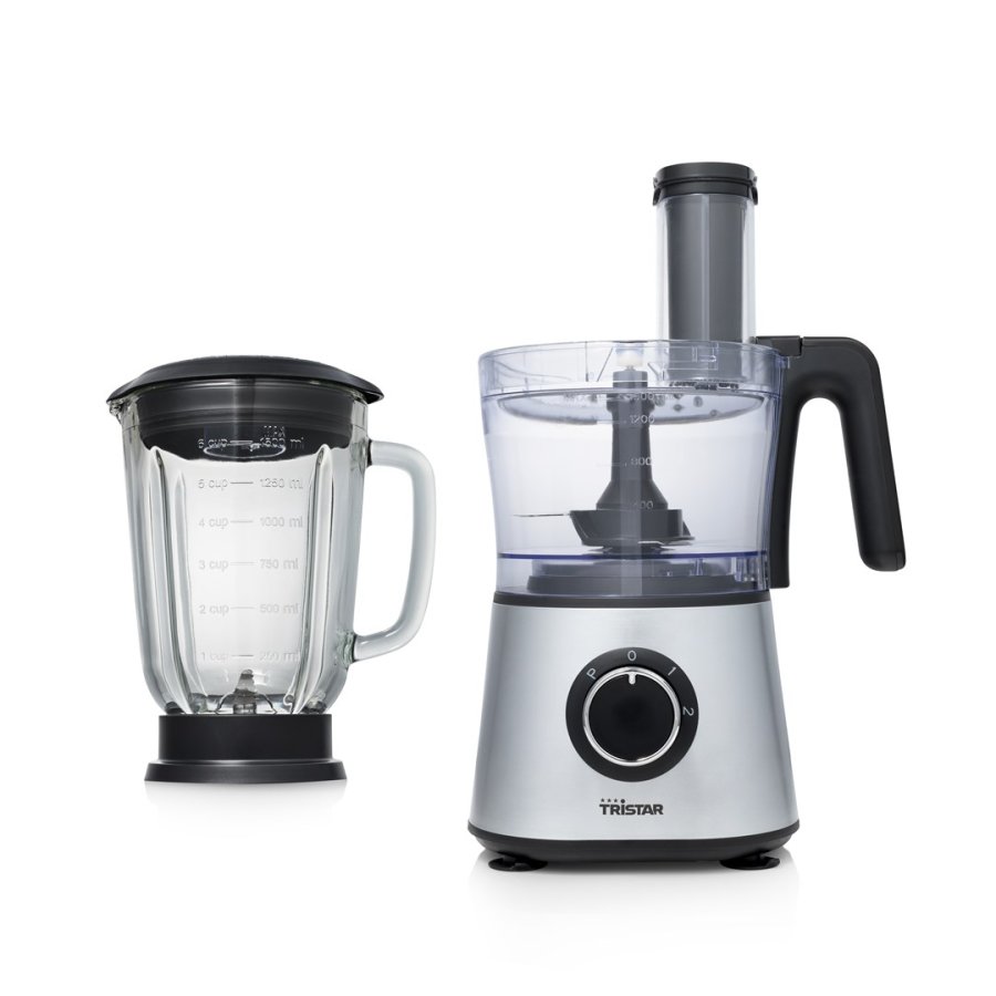 Tristar MX-4823 foodprocessor 600 W 1,5 L Sort, Rustfrit stl, Transparent #1