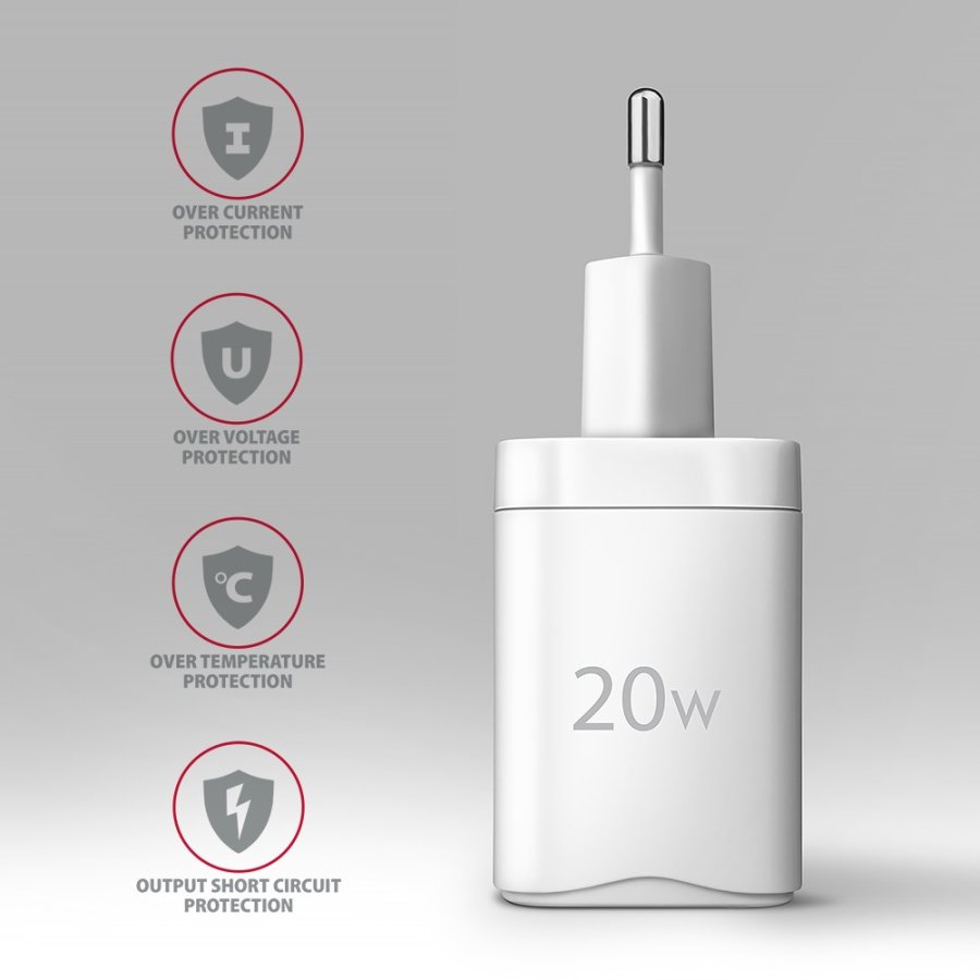 Axagon ACU-PQ20W oplader til mobil enhed Universel Hvid Vekselstrm Hurtig opladning Indendrs #6