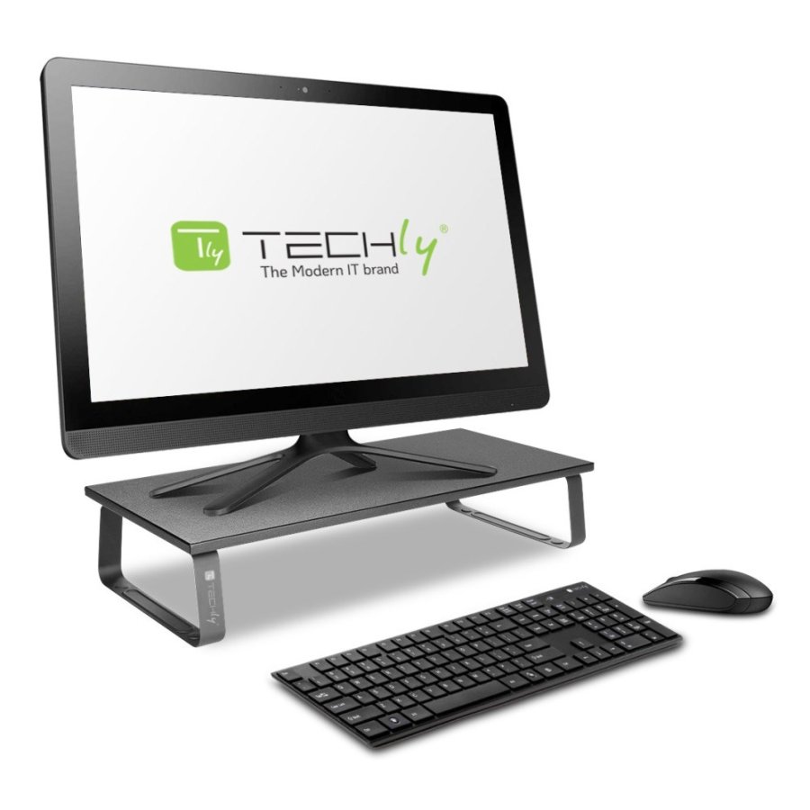 Techly ICA-MS 600TY skrmbeslag og -stativer Skrivebord Sort #8