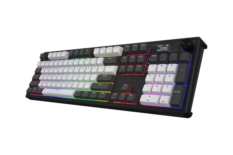 HATOR Skyfall Pro Wireless 100 tastatur Spil USB + RF Wireless + Bluetooth QWERTY US engelsk Sort, Gr� #3