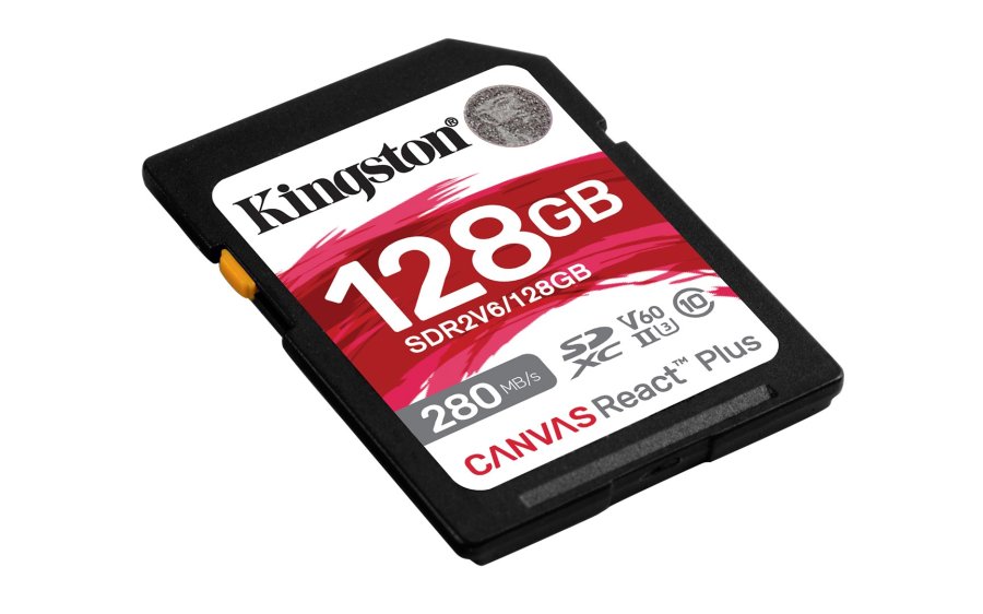 Kingston Technology 128 GB Canvas React Plus SDXC UHS-II 280R/100W U3 V60 til fuld HD/4K #4