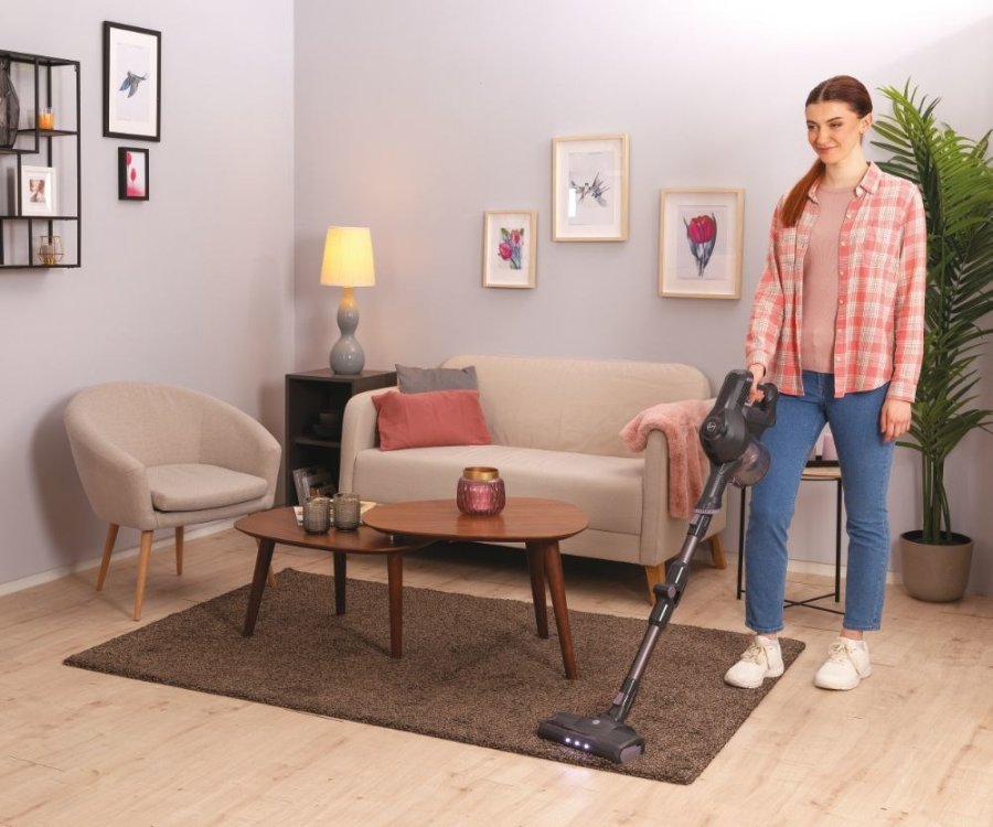 Hoover HF1 HF103X 011 Stick vakuum Batteri Dry Stof Posels 0,9 L 170 W Titanium #19