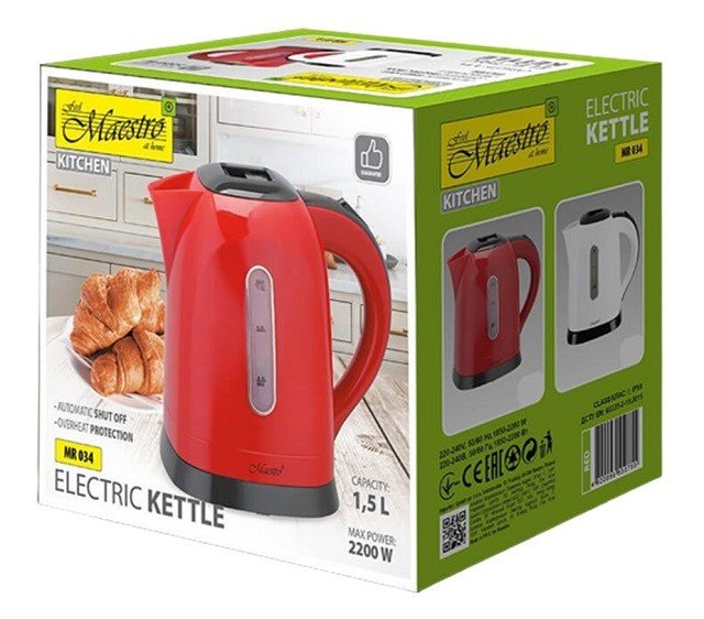 MAESTRO elkedel 1,5 l MR-034-RED #5
