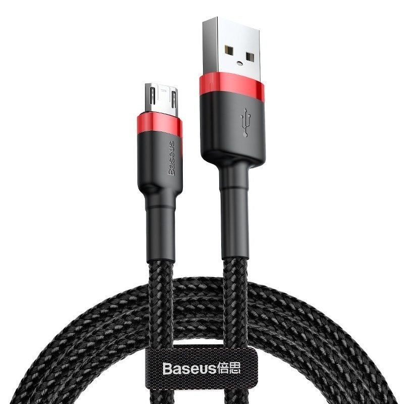 Micro USB-kabel Baseus Cafule 1.5A 2m (rd/sort) #3