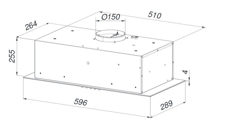 Skabsmonteret ventilationshtte MAAN Ares M 60 soft touch 570 m3/h, sort #7