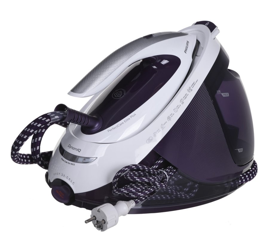 Philips GC9660/30 Dampstrygning station 2700 W 1,8 L T ionicGlide strygesl Lilla, Hvid #3