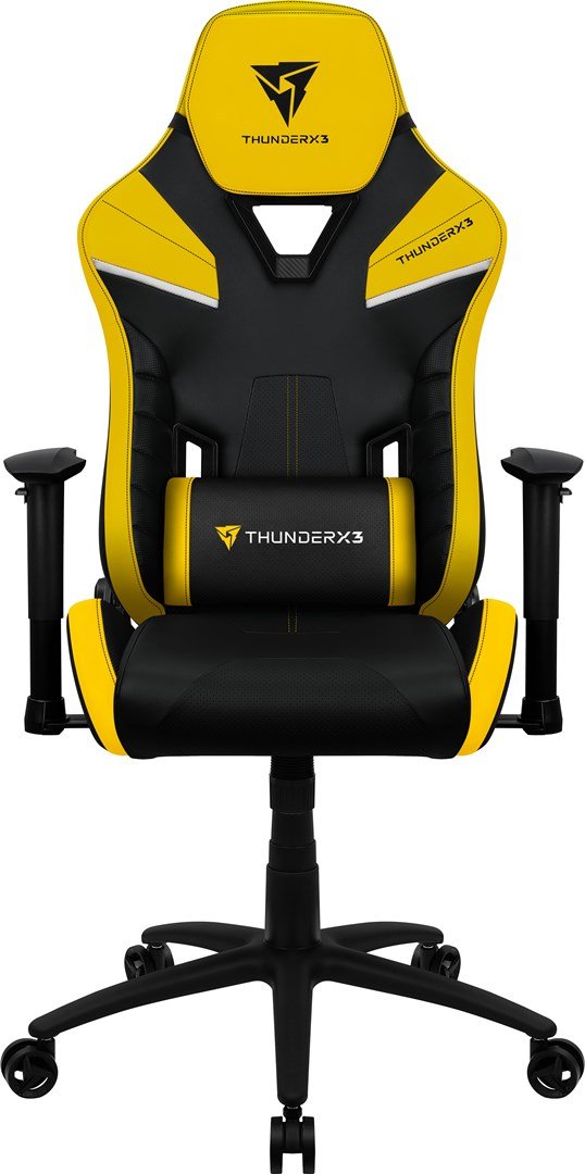 ThunderX3 TC5 Air Tech Universal gamingstol Polstret s�de Sort, Gul #3