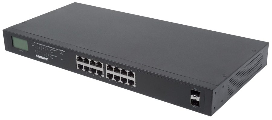 Intellinet 561259 netvrksswitch Ikke administreret Gigabit Ethernet (10/100/1000) Strm over Ethernet (PoE) Sort #1