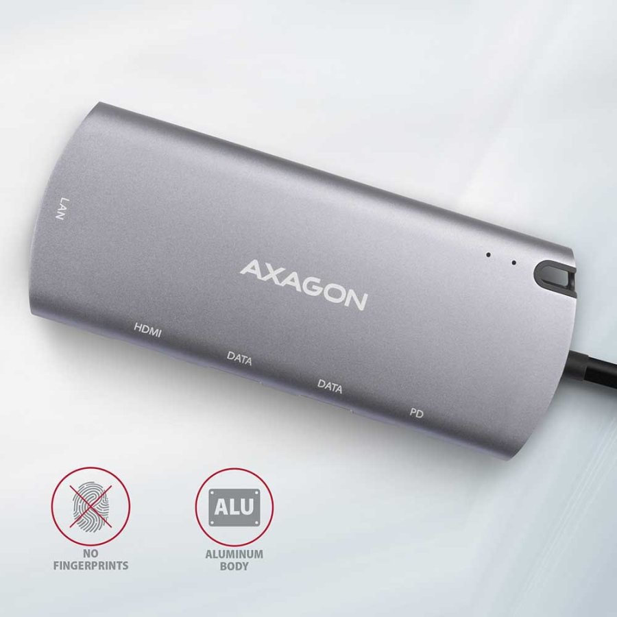 Axagon HMC-6M2 dockingstation Ledningsfrt USB 3.2 Gen 1 (3.1 Gen 1) Type-C Aluminium #7