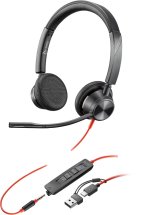 Poly Blackwire 3325 Stereo Microsoft Teams Certified USB-C Headset +3.5mm Plug +USB-C/A Adapter #6