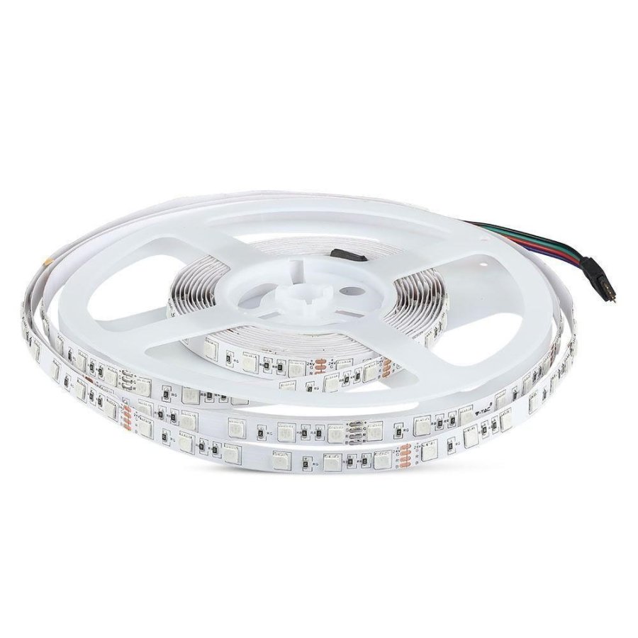 LED-strimmel V-TAC VT-5050 60-IP20-7 600LED RGB SMD5050 24V IP20 7W/m (SKU 212592) #1