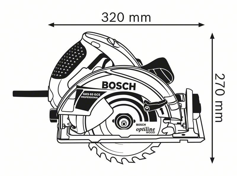 Bosch 0 601 668 901 transportabel rundsav 19 cm 5000 rpm 1800 W #3