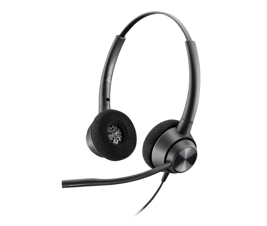 HP Poly EncorePro 320 med Quick Disconnect Binaural Headset TAA #4