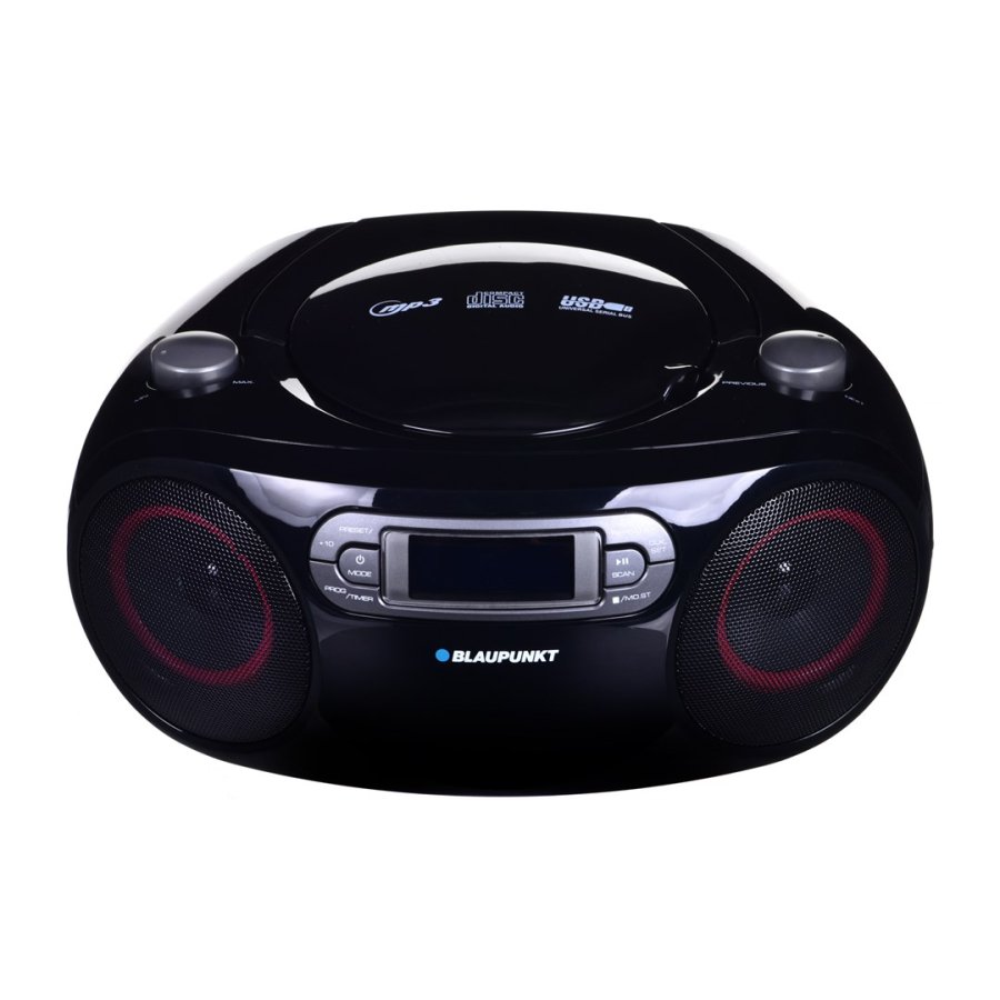 Radio Blaupunkt BB18BK B�rbar cd-afspiller sort #1