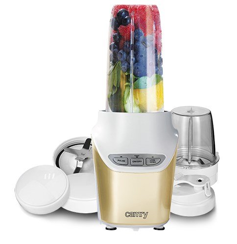 Camry Premium CR 4071 blender 1 L Sportsblender 1000 W Guld, Transparent, Hvid #1