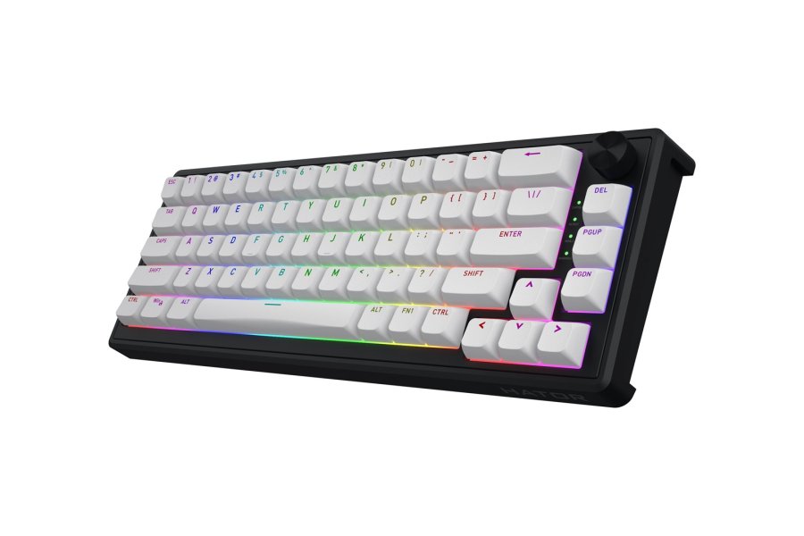 HATOR Skyfall 65 MAG ULTRA 8K tastatur Spil USB QWERTY US engelsk Sort, Hvid #21