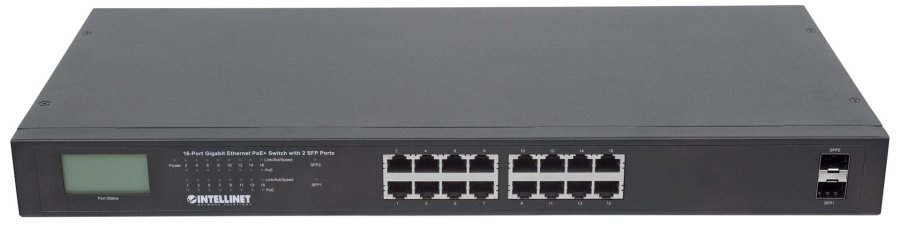 Intellinet 561259 netvrksswitch Ikke administreret Gigabit Ethernet (10/100/1000) Strm over Ethernet (PoE) Sort #7