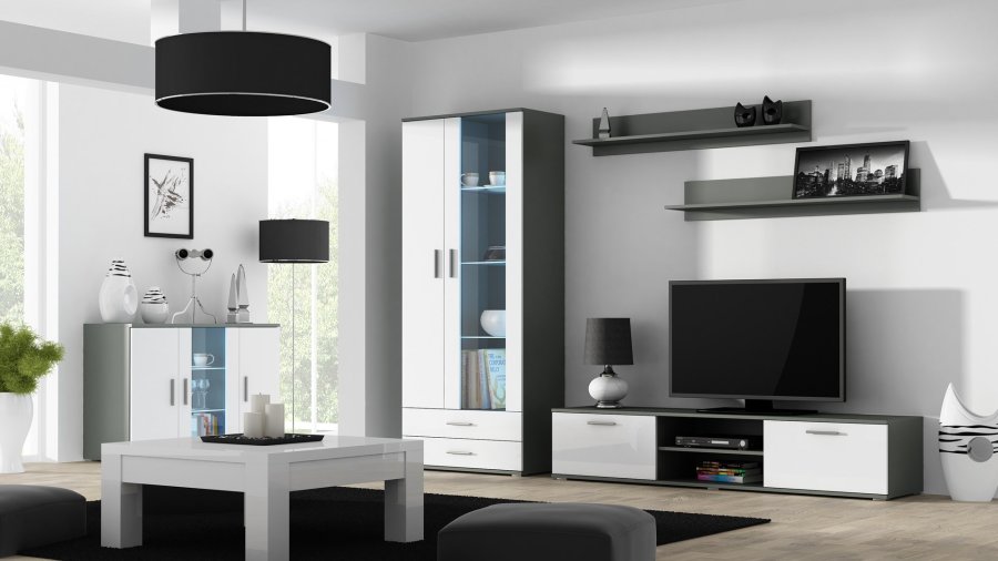 Cama SOHORTV180SZ/BI TV stativ & underholdningscenter 1 hylder #3