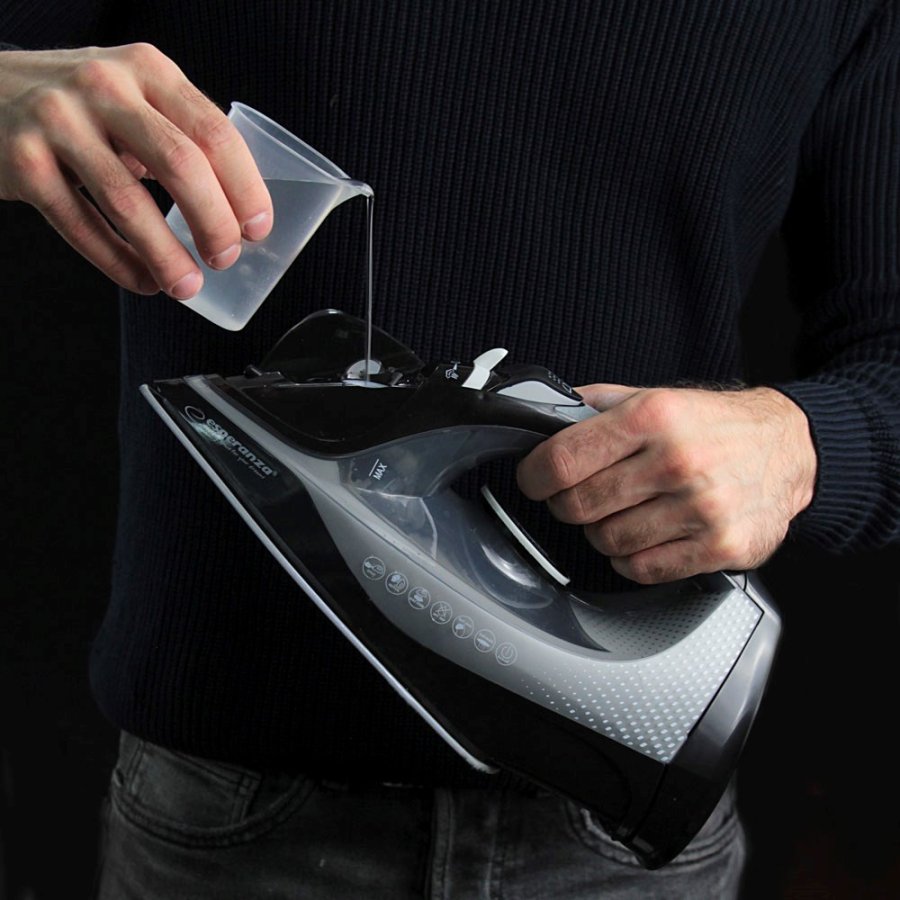 Esperanza EHI011 Dampjern Keramisk kogeplade Gr�, Sort 2600 W #11