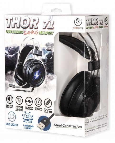 Rebeltec Gaming headphones THOR 7.1 virtual surround #5