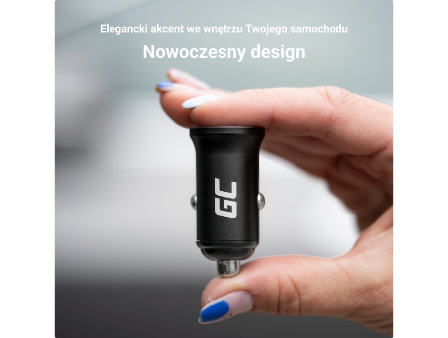 Green Cell biloplader GC PowerRide Nano36 36W 6A 2x USB-A #8