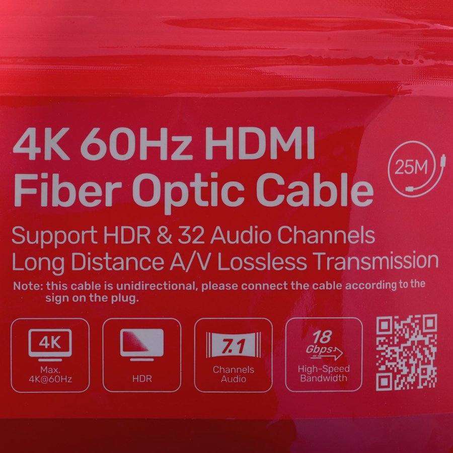 UNITEK HDMI KABEL 2.0 AOC 4K 60HZ 25M #4