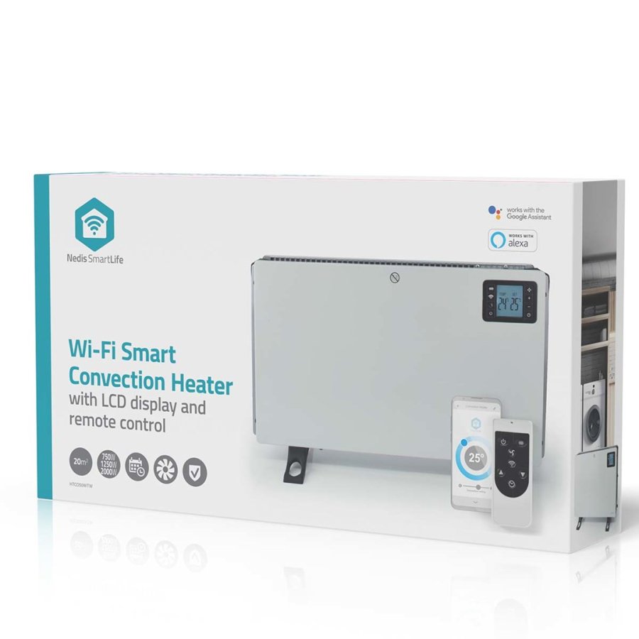 Nedis HTCO50WTW varmeapparat Indend�rs Hvid 2000 W Konvektor elektrisk rumvarmer #10