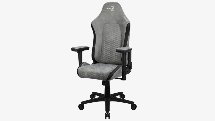 Aerocool Crown AeroSuede Universal gamingstol Polstret sde Stone Grey #2