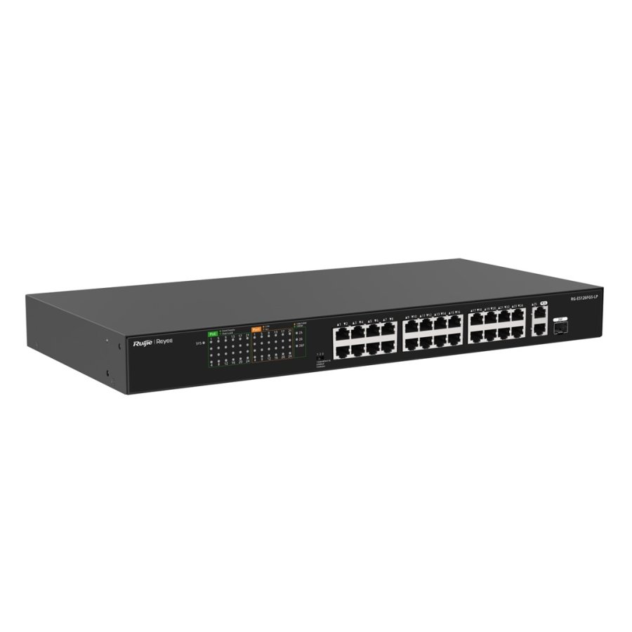 Ruijie Networks RG-ES126FGS-LP netv�rksswitch Ikke administreret L2 Fast Ethernet (10/100) Str�m over Ethernet (PoE) Sort #4
