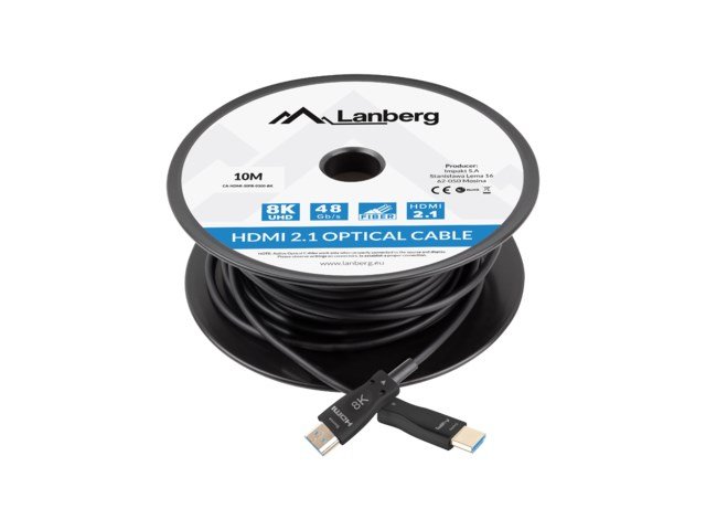 LANBERG HDMI KABEL LANBERG HDMI KABEL M/M V2.1 10M OPTISK AOC SORT #5