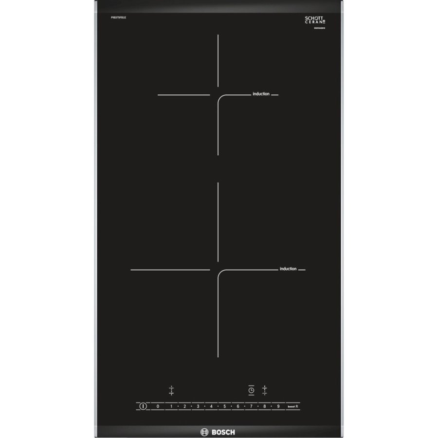 Bosch PIB375FB1E kogeplade Sort, Rustfrit stl Indbygget Zone induktionskogeplade 2 zone(s) #1
