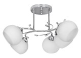 Klassisk lysekrone vedhng loftslampe Activejet IRMA nikkel 5xE27 til stuen #1