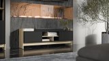 Cama RTV PORTO 2D-skab 150x38x50 eg/sort #6