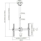 Techly ICA-CPLB 946L skrmbeslag til skiltning 177,8 cm (70