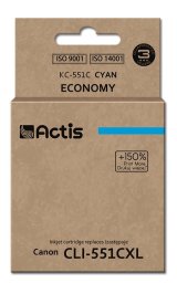 Actis KC-551C blk (Canon CLI-551C erstatning; Standard; 12 ml; bl) #1