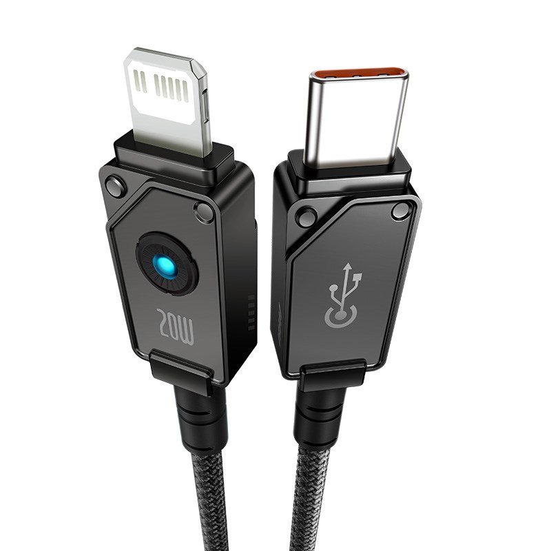 Baseus Unbreakable USB C til iP-kabel 1 m 20 W Sort #2