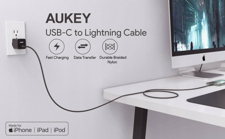 AUKEY CB-CL03 2 m Sort #5
