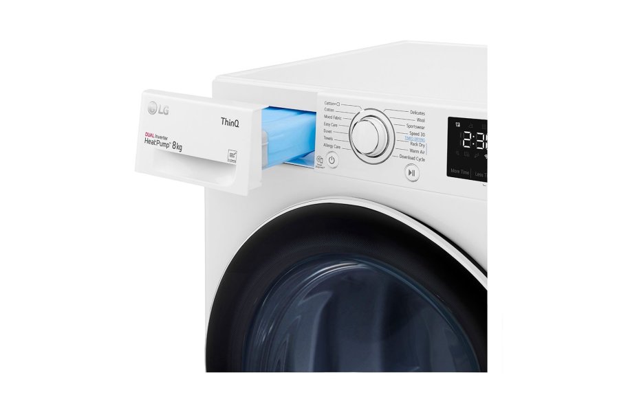 LG RH80V3AV6N trretumbler Fritstende Front-lsning 8 kg A++ Hvid #13