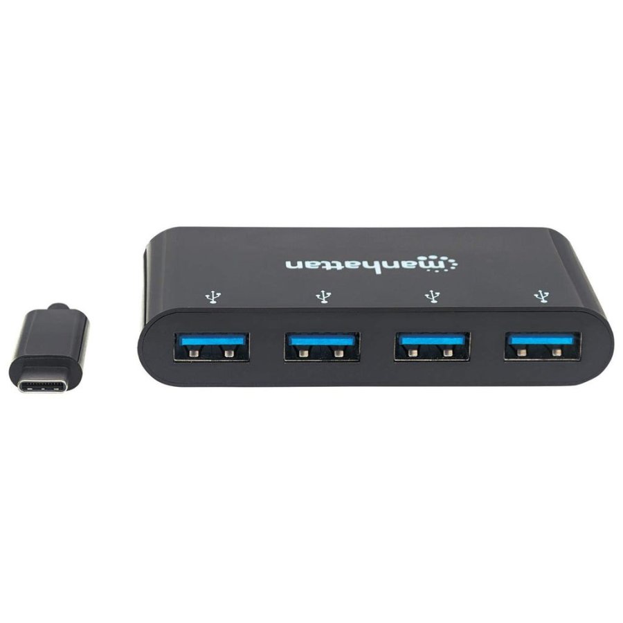 Manhattan 162746 interface hub USB 3.2 Gen 1 (3.1 Gen 1) Type-C 5000 Mbit/s Sort #4