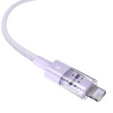 Baseus Gem USB til IP 2.4A hurtigopladningskabel 1 m Lilla #3
