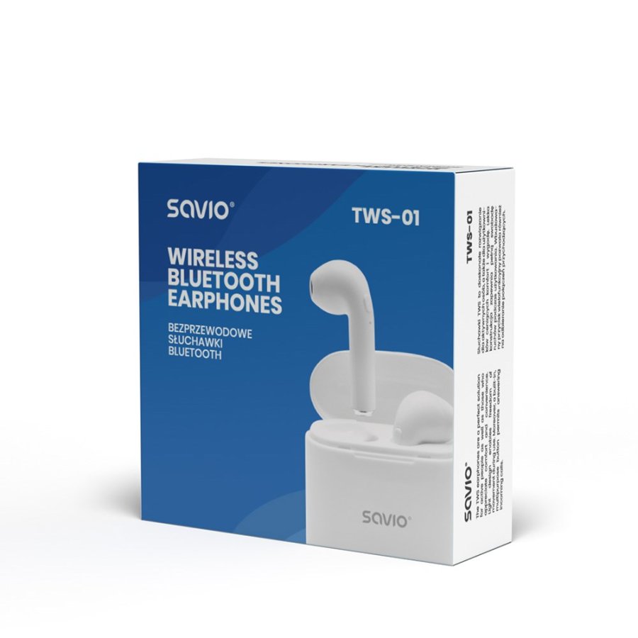 Bluetooth hovedtelefoner Savio TWS-01 Hvid #4