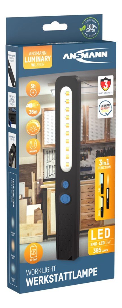 Ansmann WL390R inspektionslampe Kold hvid, Varm hvid LED #3