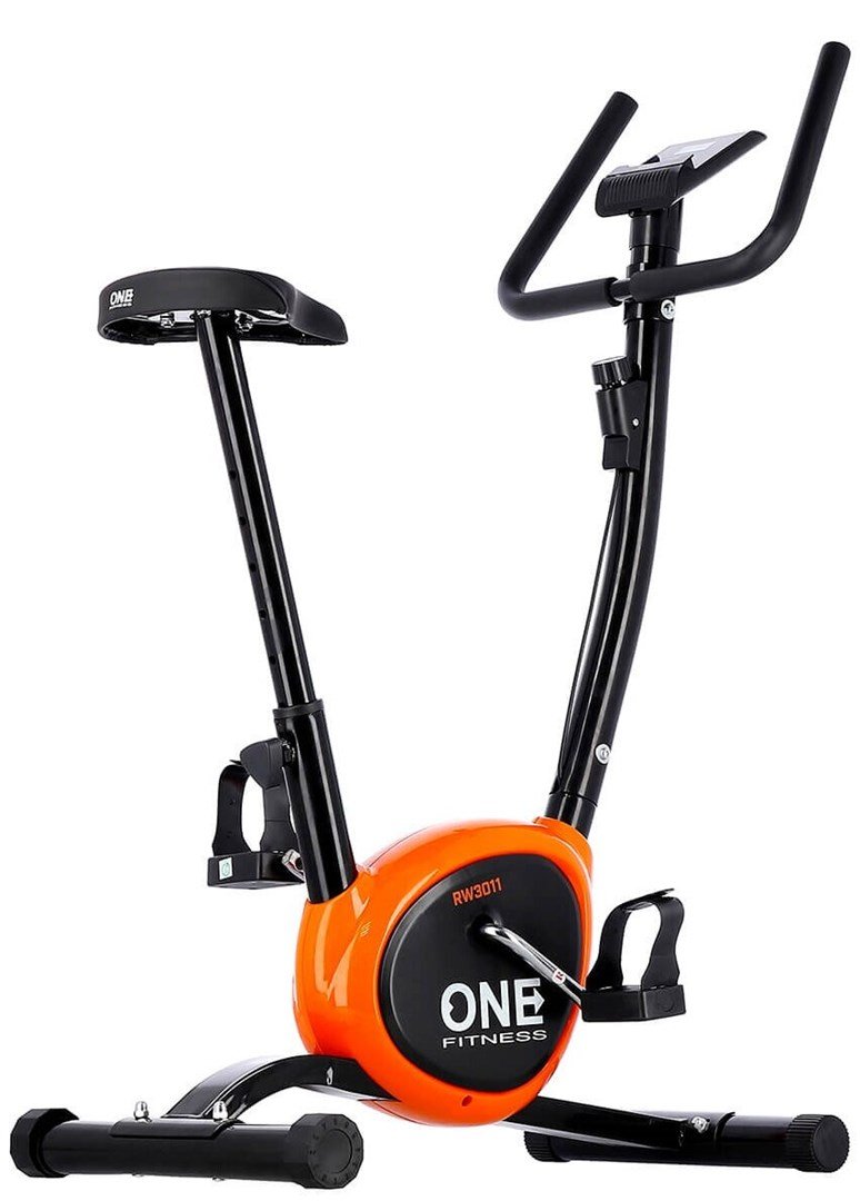 One Fitness mekanisk cykel RW3011 sort og orange #3