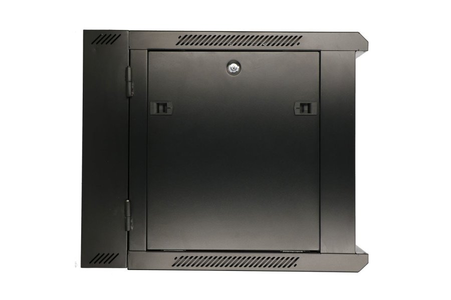 Extralink 6U 600X600 AZH WALL-MOUNTED RACKMOUNT CABINET SWING TYPE BLACK Vgmonteret stativ Sort #9