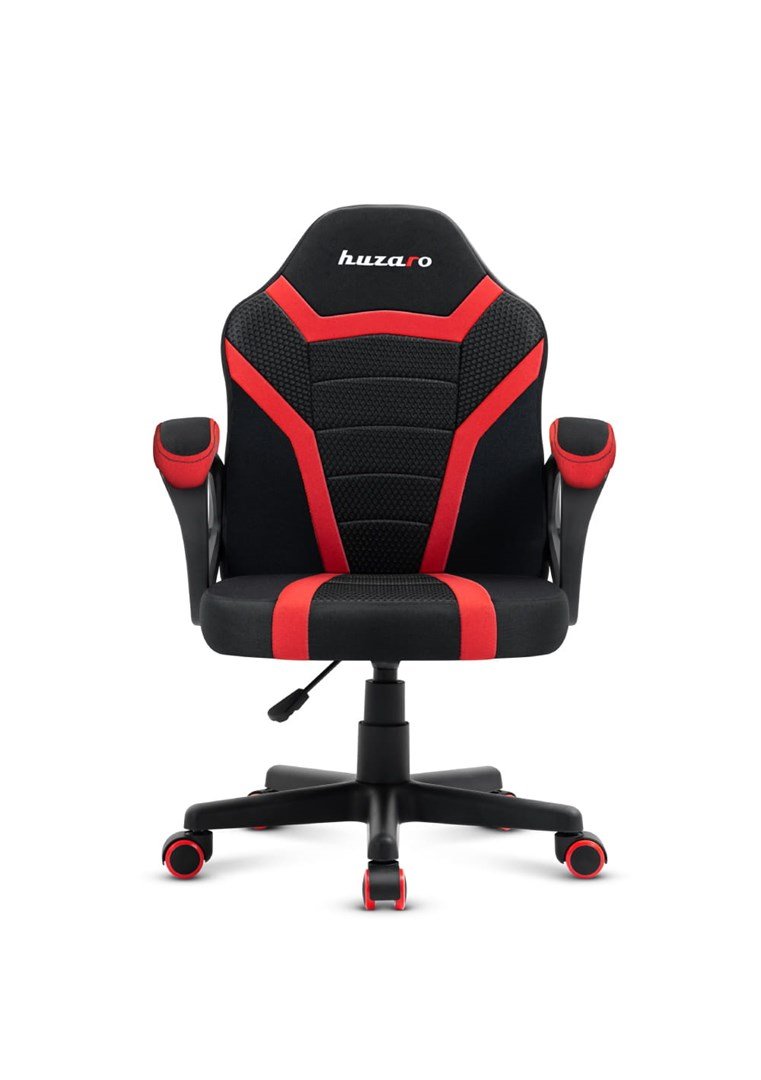 Gaming stol til brn Huzaro Ranger 1.0 Red Mesh, sort, rd #8