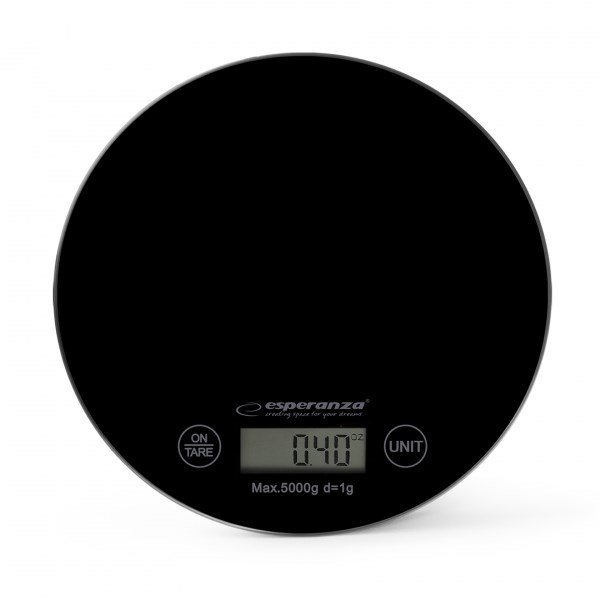 Esperanza EKS003K kkken- og ditvgt Sort Bordplade Rund Elektronisk kkkenvgt #1