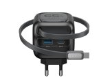Havit UC253 EU - GaN-rejselader med udtr�kkeligt kabel, 65 W (sort) #5