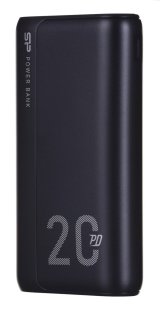 SILICON POWER QS15 Powerbank Eksternt batteri 20000 mAh 2x USB QC 3.0 1x USB-C PD (SP20KMAPBKQS150K) Sort #1