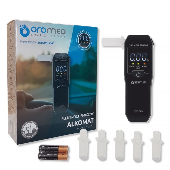 Oromed ALK_ORO-X10 PRO alkoholmeter 0 - 4% 0,05% Sort #1