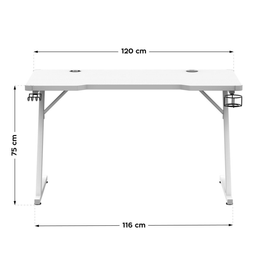 Huzaro Hero 2.5 Hvidt RGB-gamingbord #6